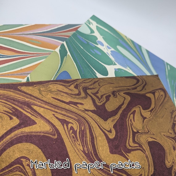 MARBLED PAPER: Artisan, 100gsm Paper A4 5/10 SHEETS