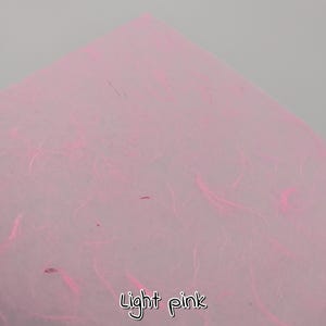 MULBERRY SILK PAPER; for Scrap booking and journals A4 / 8.2''x11.6'' / 21cmx29cm Light pink