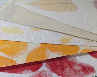 Maulbeerbaumblattpapier: Pflanzenfaserpapier mit echten Blättern A4 / 8,2 '' x 11,6 '' / 21 cm x 29 cm