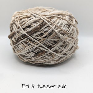 ERI & TUSSAR SILK, sold per meter, beautiful and unique. pictures are for color reference only.