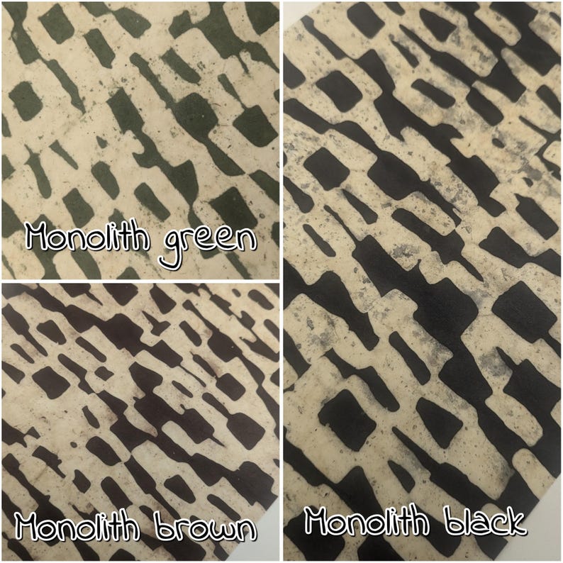 BATIK LOKTA PAPER: Handmade Waxed Sheets for Scrapbooking and journals A4 / 8.2''x11.6'' / 21cmx29cm image 4
