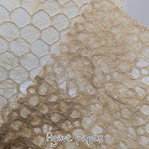 THAI AGAVE PAPER, great for scrap books and journaling, beautiful paper with bark and plant materials