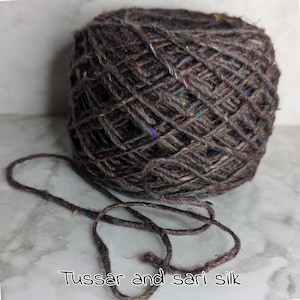 TUSSAH & SARI SILK,  sold per meter, beautiful and unique. blended silk, pictures are for color reference only.