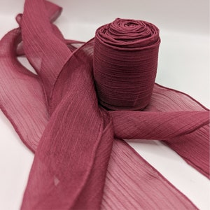 WRINKLE CHIFFON Ribbon. Fiber Art Ribbon, Journal, Scrapbook ...