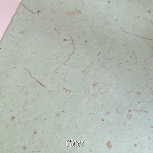 Banana Fiber Paper: Handmade Mulberry Base (40-50gsm) A4 / 8.2''x11.6'' / 21cmx29cm Mint