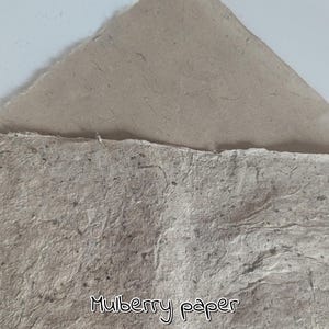 MULBERRY paper Rough or Smooth, antique look, natural color