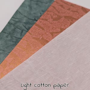 CARTA DI COTONE, sottile, leggera, 100 g/m², con cotone riciclato e recuperato, carta a bordo dritto, blu bianco, metallizzato