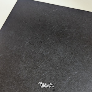 Banana Fiber Paper: Handmade Mulberry Base (40-50gsm) A4 / 8.2''x11.6'' / 21cmx29cm Black