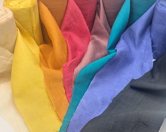 WIDE SARI SILK Ribbon From 1/2 meter lengths.  recycled and reclaimed pictures are for reference only.