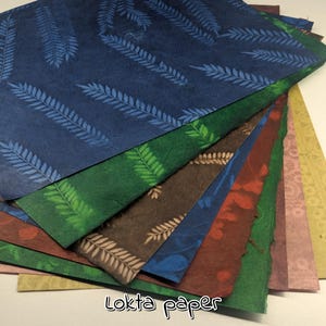 SOLAR PRINT LOKTA Papper Handgjorda Ark för Scrapbooking och Journaler A4 / 8,2''x11,6'' / 21cmx29cm