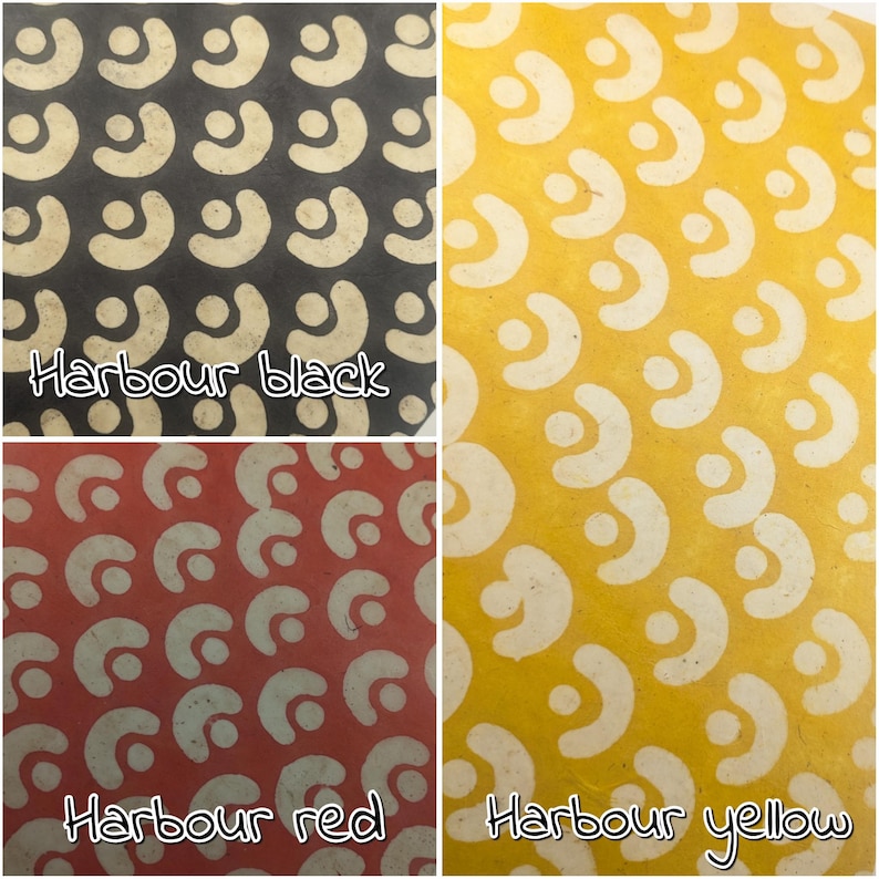BATIK LOKTA PAPER: Handmade Waxed Sheets for Scrapbooking and journals A4 / 8.2''x11.6'' / 21cmx29cm image 6