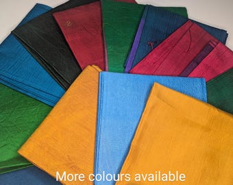 SARI SILK QUARTERS :  Fat 1/4 Recycled Fiber Art  (Sold per piece)