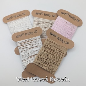 Hilo vegetal, apto para veganos. Aloe vera, jengibre, rosa y lavanda.