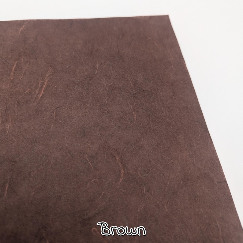 MULBERRY SILK PAPER; for Scrap booking and journals A4 / 8.2''x11.6'' / 21cmx29cm Brown