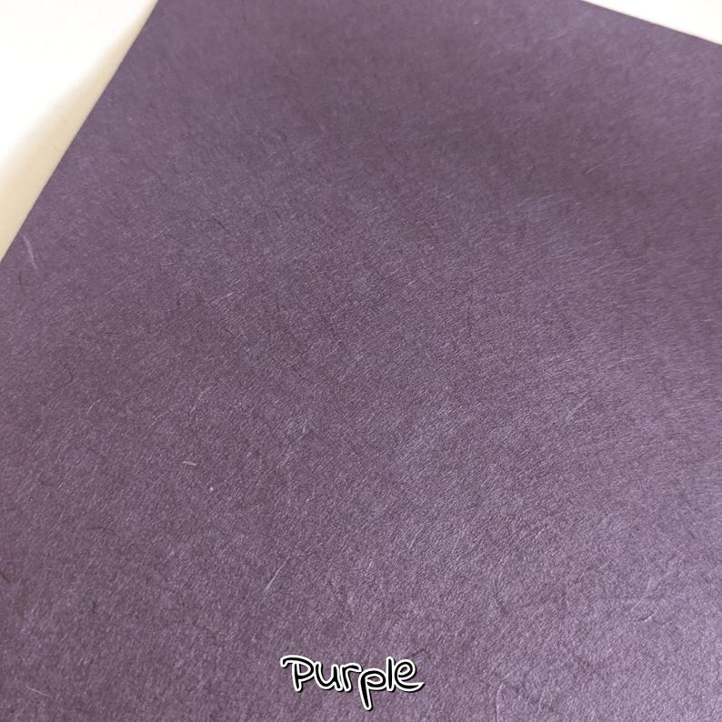 Banana Fiber Paper: Handmade Mulberry Base (40-50gsm) A4 / 8.2''x11.6'' / 21cmx29cm Purple