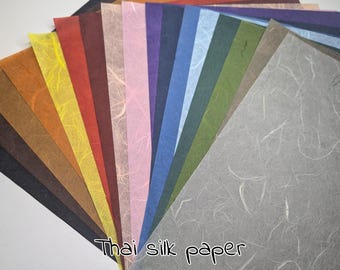 MULBERRY SILK PAPER;  for Scrap booking and journals A4 / 8.2''x11.6'' / 21cmx29cm