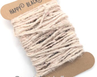 SARI SILK YARN, hand spun: Recycled Fiber Art Supplies sold per meter