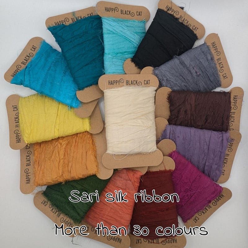 Ribbon Frayed Silk - Etsy UK