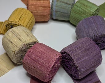 WIDE KHADI LOOM ribbon:  Recycled journal, scrapbook, embroidery  (Sold by Meter)