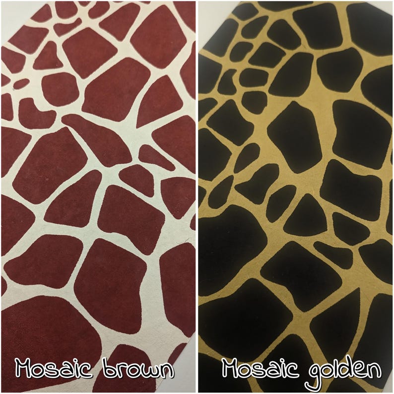 PATTERNED LOKTA PAPER Handmade Sheets for Scrapbooking and journals A4 / 8.2''x11.6'' / 21cmx29cm image 13