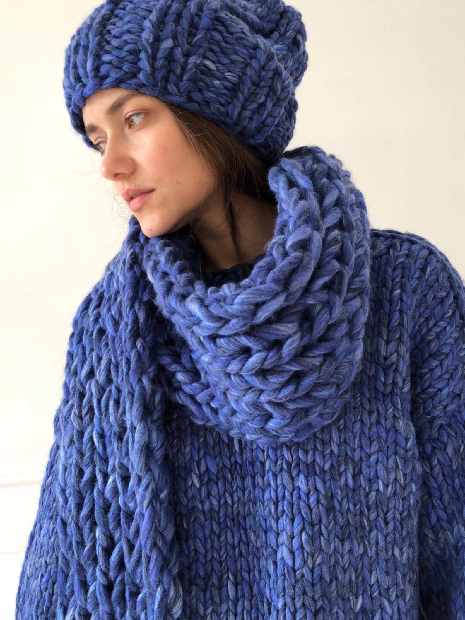 oversized thick scarf