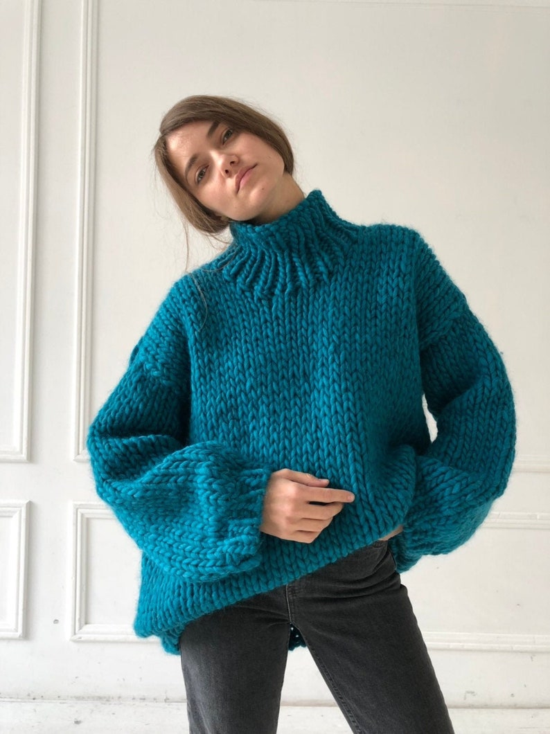 dikke gebreide trui dames