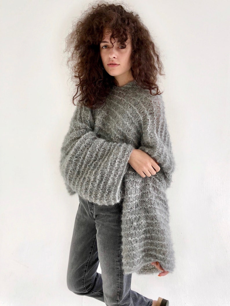 hooded wool jumper