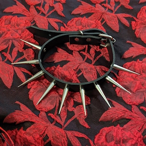 Handmade 1.5 INCH SPIKEY Spiked Punk Goth Collar Choker
