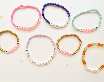 Neurodivergent Seed Bead Bracelet: Autism, ADHD, OCD