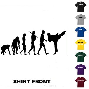 Evolution To Martial Arts - Karate #88 T-shirt Free Shipping