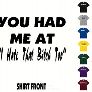 I hate that bitch too glass, funny christmas gift, birthday gifts for –  K.C.'s Creations Station