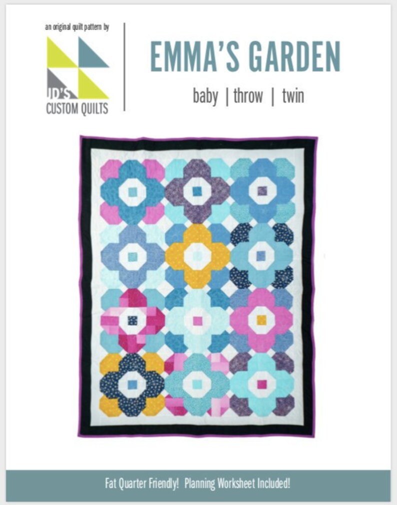 Emma's Garden Quilt Pattern Pdf Download Etsy