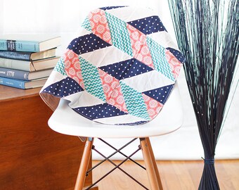 Modern Zig Zag Baby Blanket