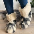 Traditional Ukrainian Wool Slippers - Chuni from the Carpathian Region, Wool Hutsul Unisex Slippers, Christmas Gift, Made in Ukraine product logo