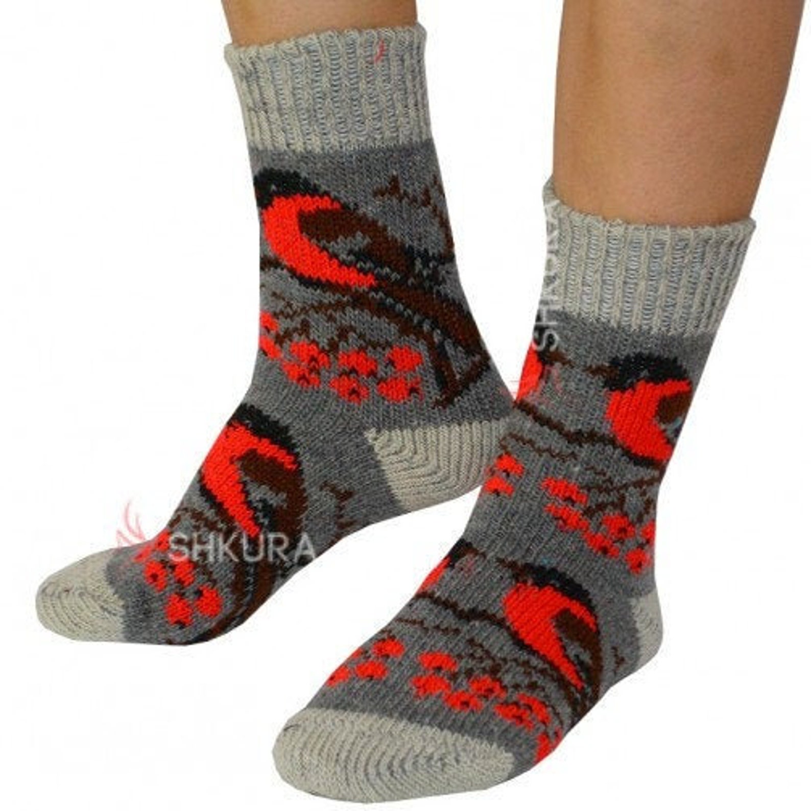 Ukrainian 100 wool knitted socks unisex Etsy