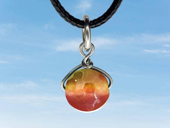 Watermelon Tourmaline Simple Pendant- Wire Wrapped - /Steel/Copper/Bronze/14K Gold/14K Rose Gold/Titanium/Black Niobium