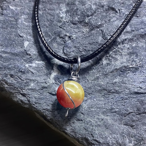 Watermelon Tourmaline Dangly Swirl Pendant or Bracelet Charm Wire Wrapped /Steel/Copper/Bronze/14K Gold-Rose Gold/Titanium/Black Niobium