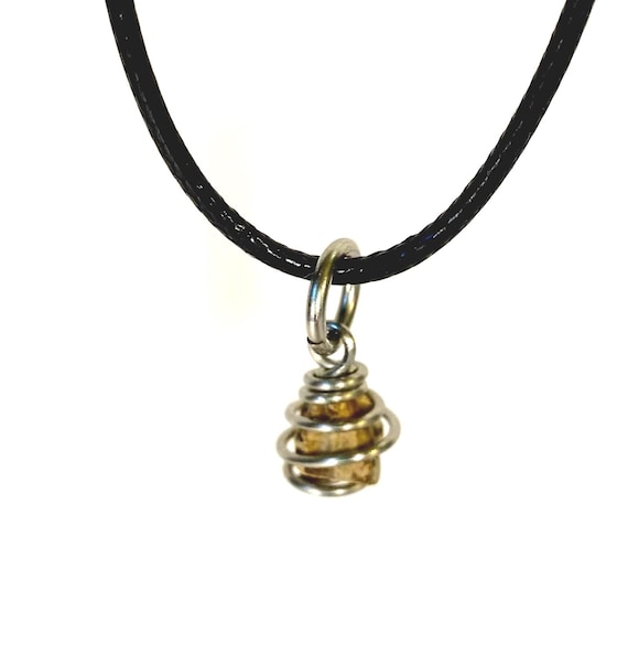 Horn REAL American Triceratops Fossilized Horn Cage Wire Wrapped in Custom Bronze-Copper--Niobium-Titanium-Gold -RoseGold- Dinosaur Necklace