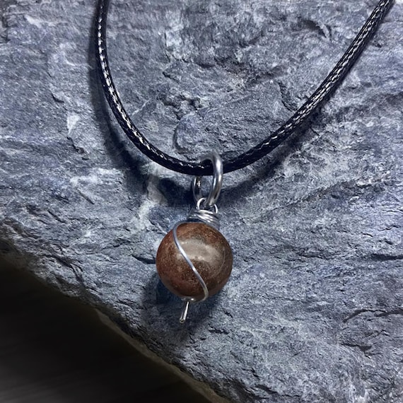Chondrite Meteorite Dangly Swirl Pendant or Bracelet Charm Wire Wrapped /Steel/Copper/Bronze/14K Gold-Rose Gold/Titanium/Black Niobium