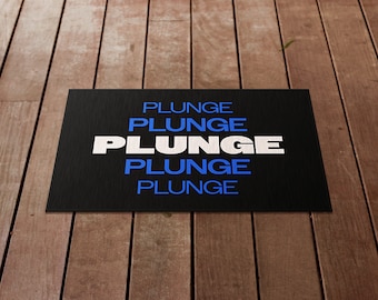 Cold Plunge Drying Mat: Polyester Chenille Ice Bath Rug