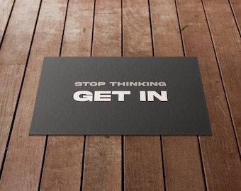 Light Gray Cold Plunge Mat: Outdoor Drying Rug, Ice Bath Gift