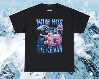 Wim Hof 'The Iceman' Tribute Shirt: 100% Cotton Tee