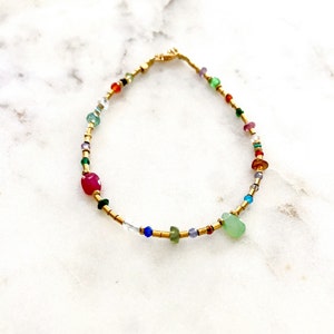 Bracelet natural and semi-precious stones