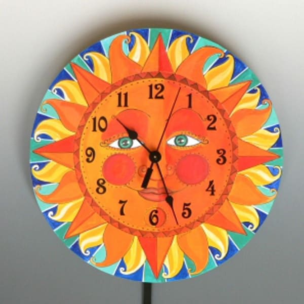 Sun Clock Etsy