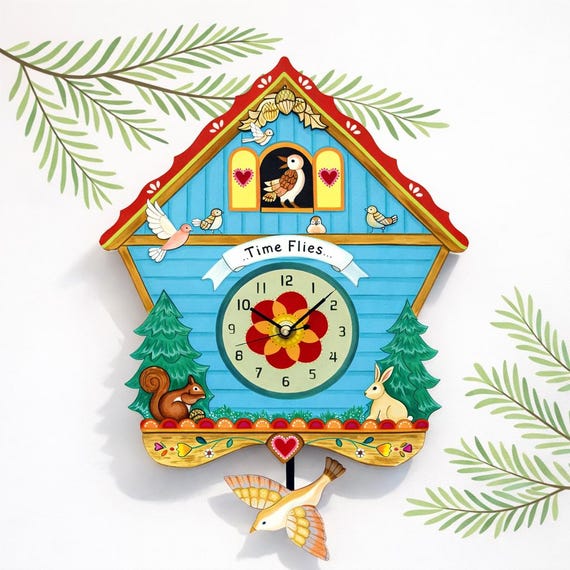 Cuckoo Forest Clock Wood 振り子 壁掛時計 Mini Cuckoo Forest Clock ミニ カッコーフォレストクロック ウッド