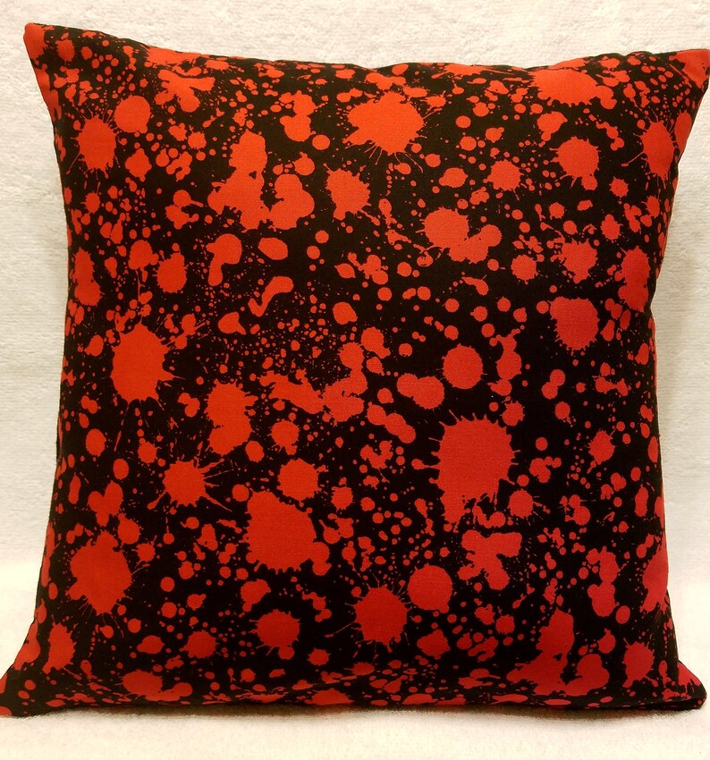 Blood Splatter 16 Pillow Cushion Case Customizable Etsy
