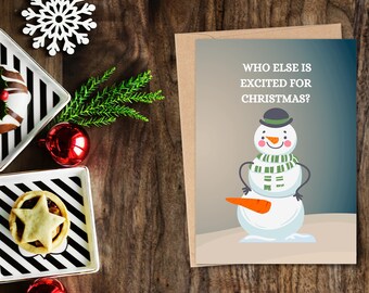 Offensive Christmas Card, Christmas Card, Instant download, Digital Print, Digital Card, Adult Christmas Card, Adult Xmas Card, Naughty Xmas