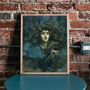 Medusa Digital Download, Witch Art, Witch download, Witch Art Print, Digital Download