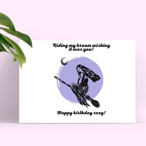 Birthday Card, Digital Birthday Card, Witch Card, Pagan Card, Wiccan Card, Instant Download