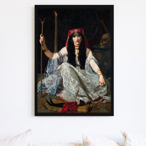 L&#39;Envoûteuse (The_Sorceress) Georges Merle Digital Download, Witch Art, Witch download, Witch Art Print, Digital Download,